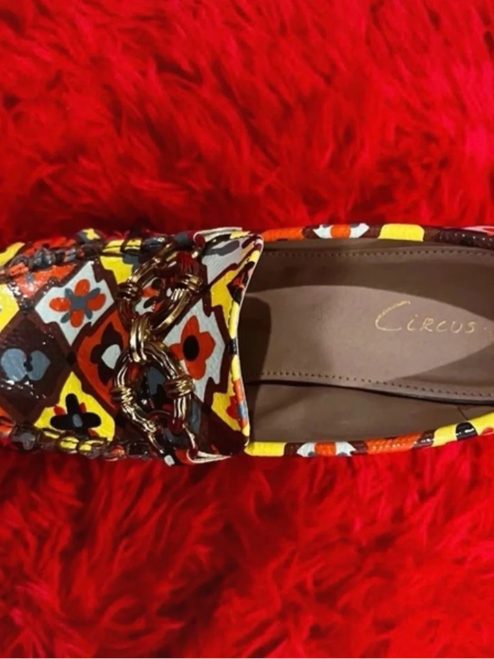 Circus by Sam Edelman Multicolor Geometric Platform Loafers